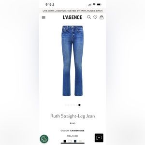 L’AGENCE Ruth Jean Cambridge size 27